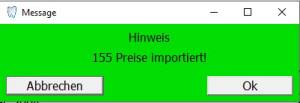 Filialmeldung